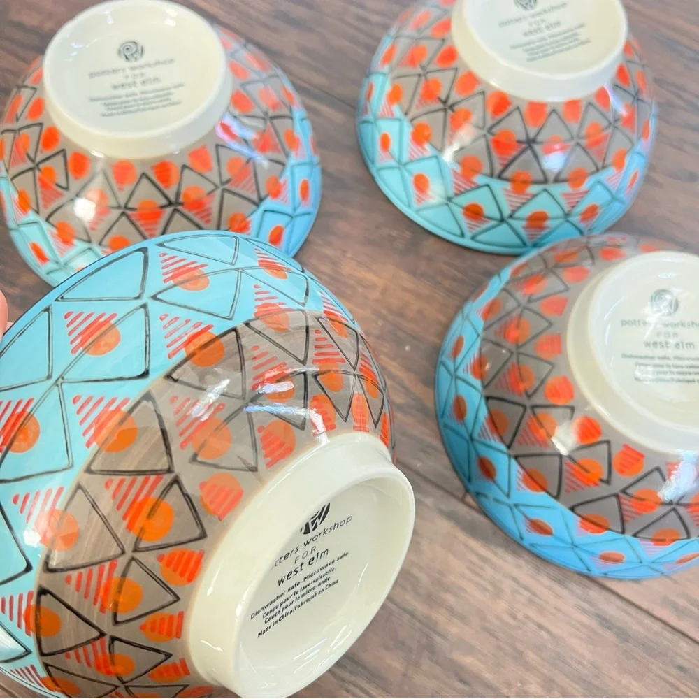Potters Workshop West Elm Cereal bowls set of 4